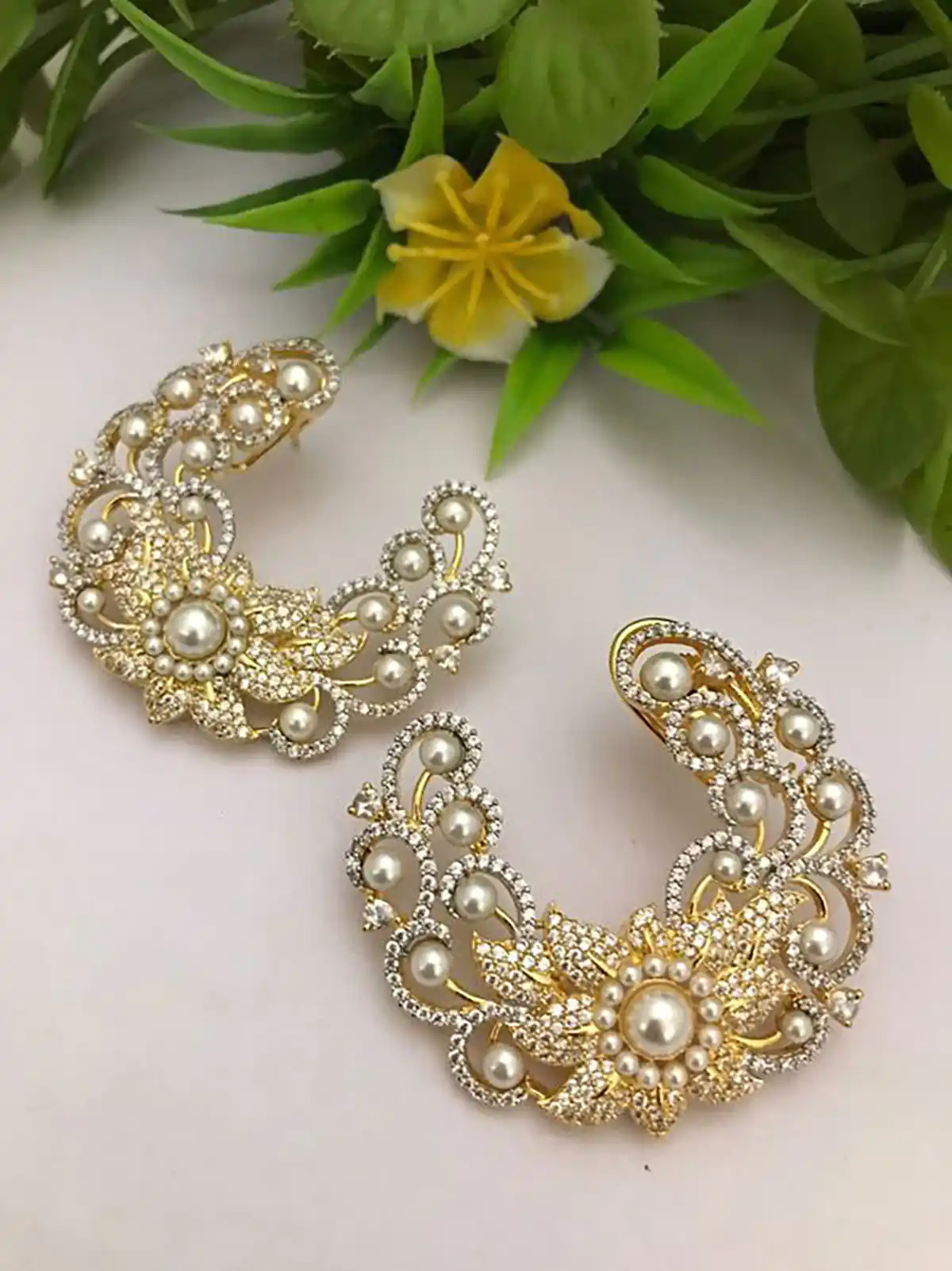 گوشواره حلقه ای با مروارید