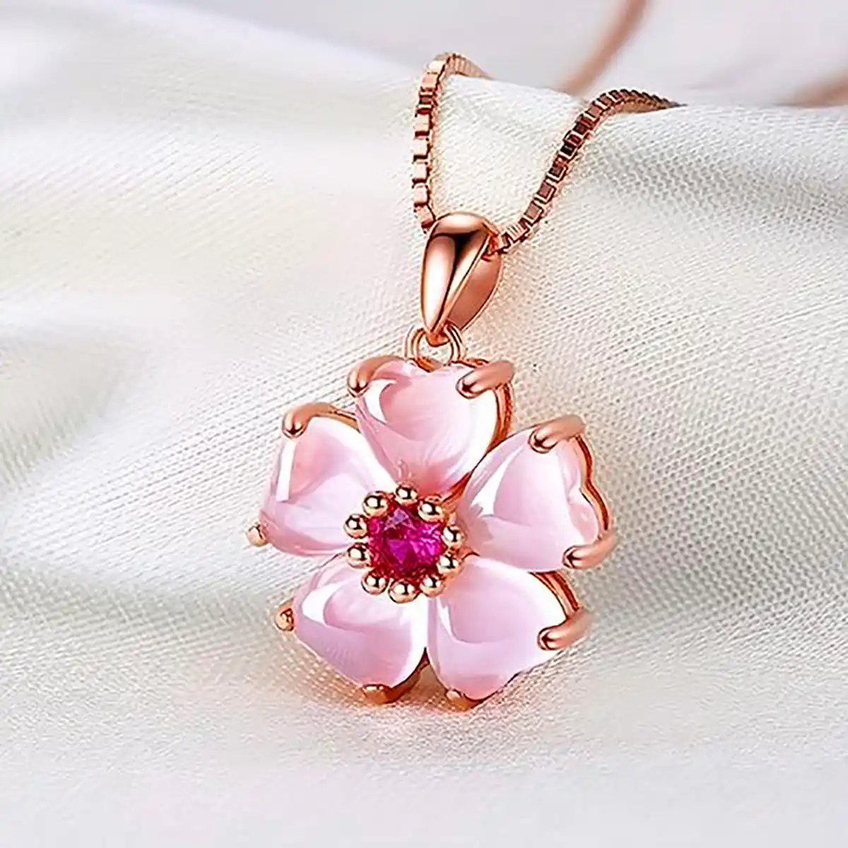 آویز گردنی نگین رنگی