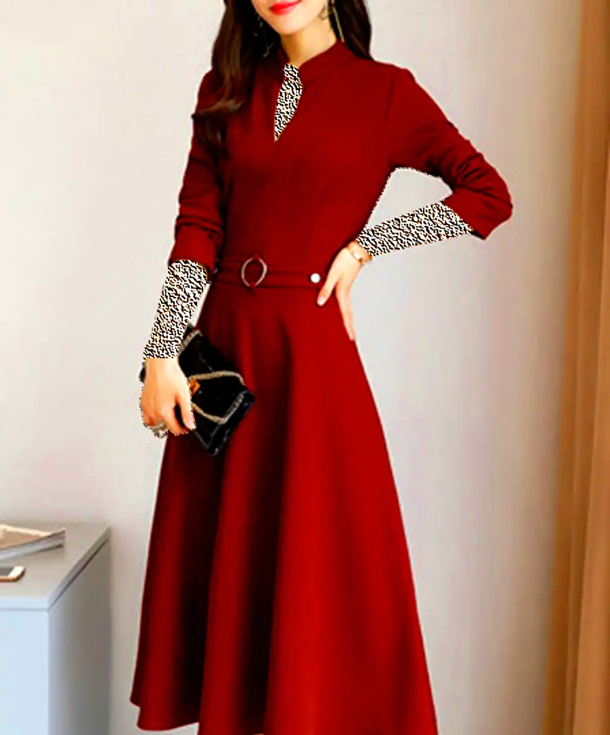 پیراهن کلوش مجلسی