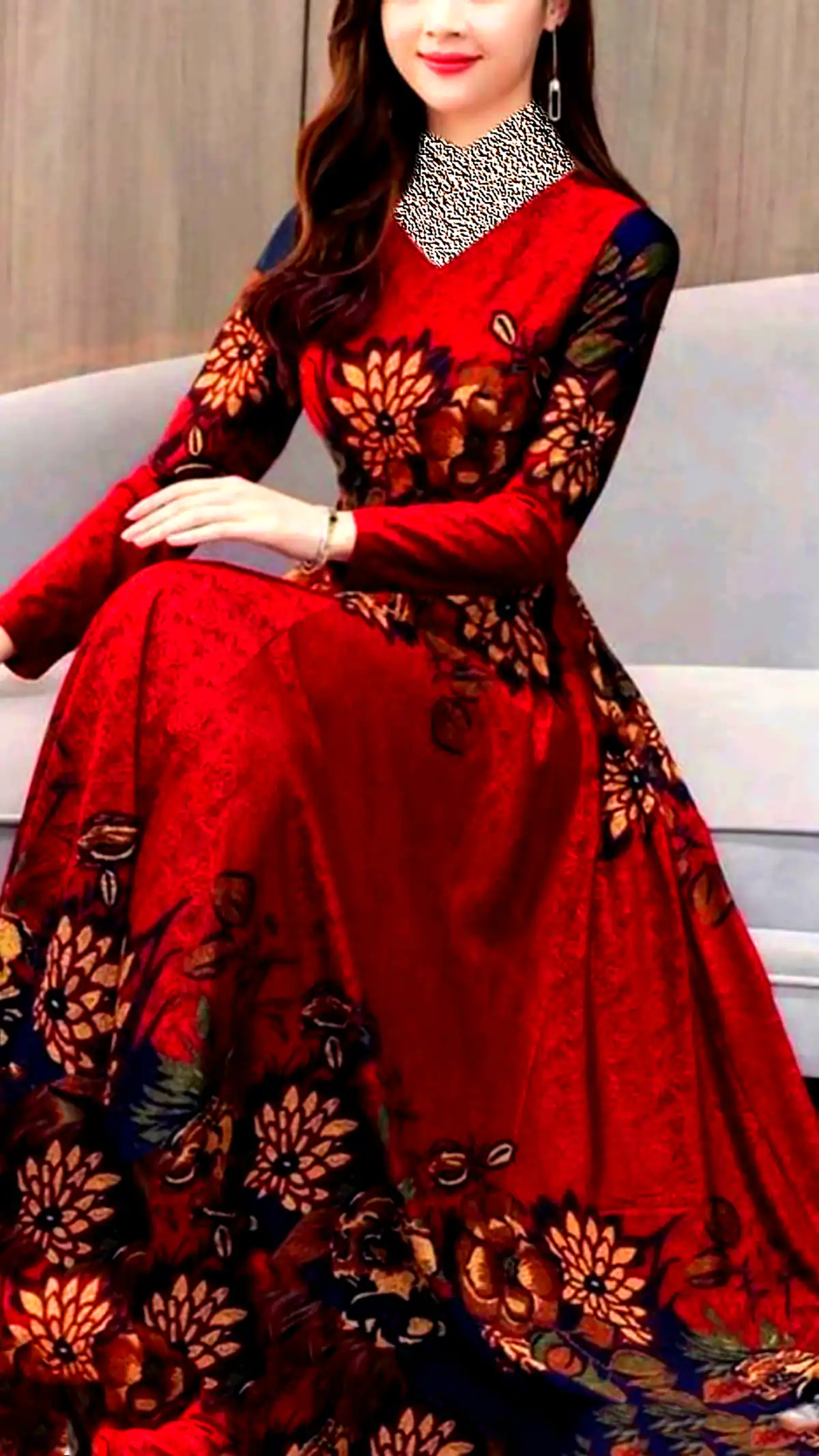 پیراهن کلوش مجلسی
