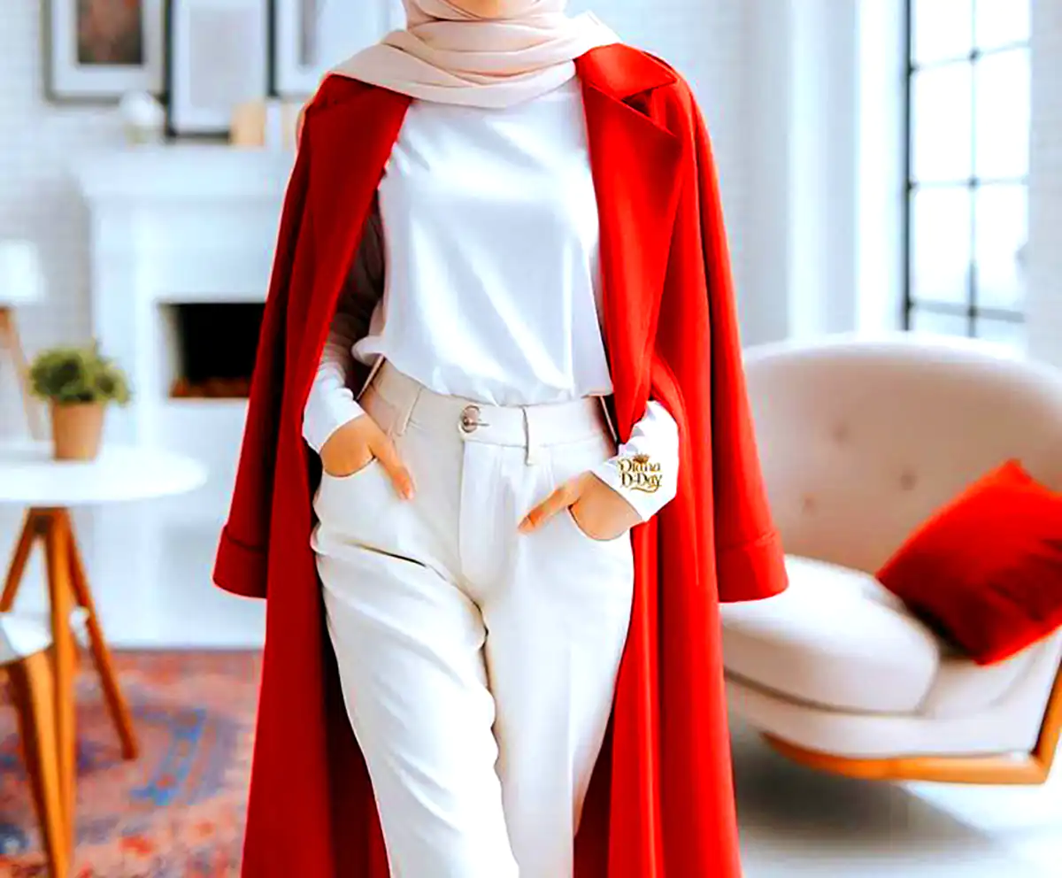 مانتو زنانه قرمز اناری