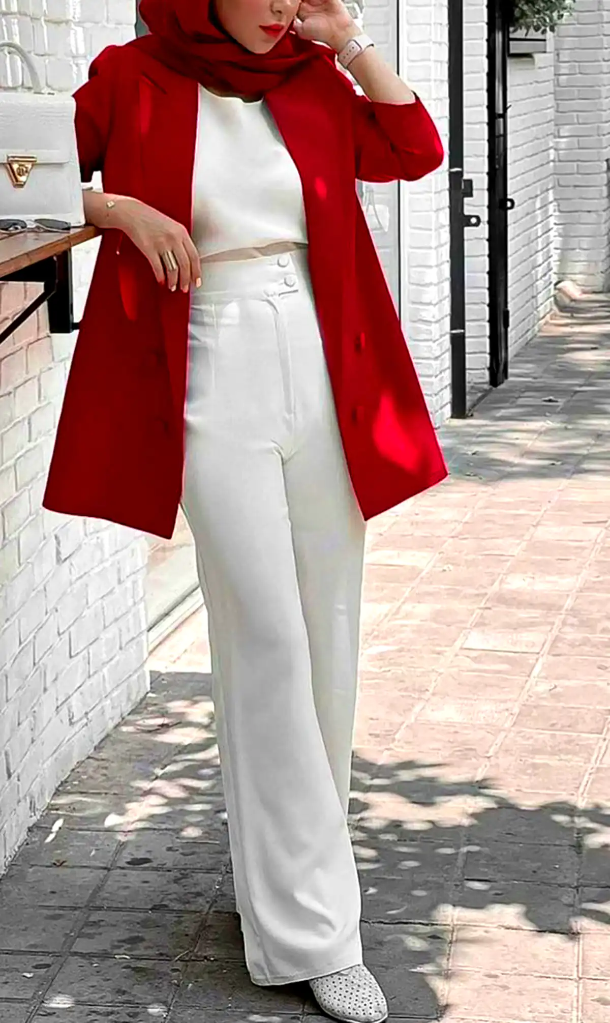 مانتو زنانه قرمز اناری
