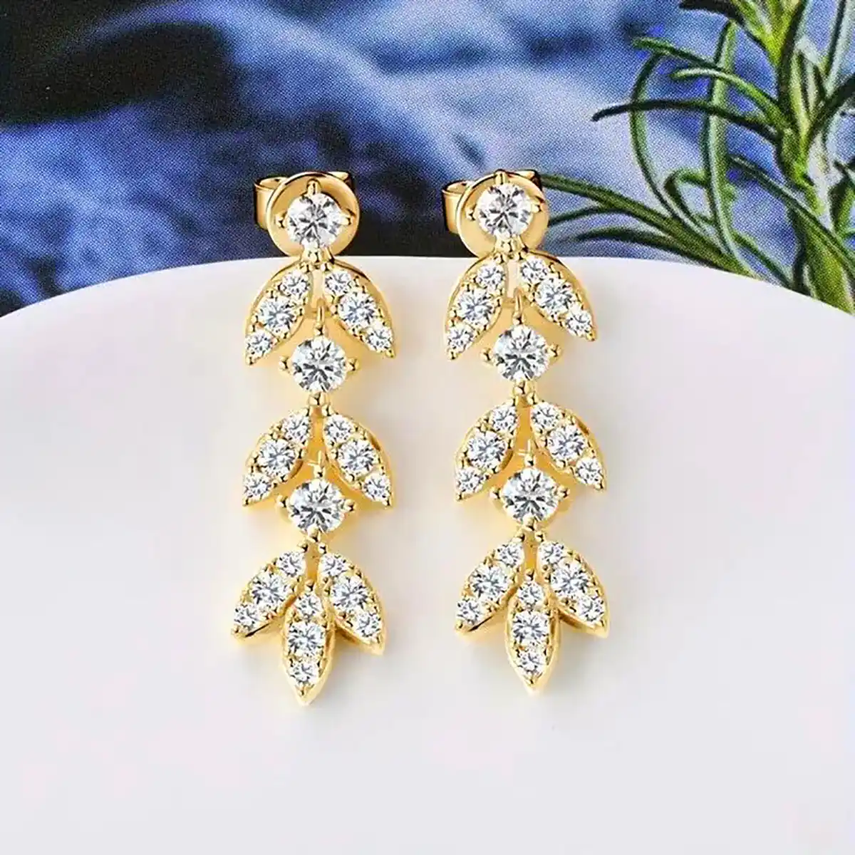 گوشواره آویز گندمی