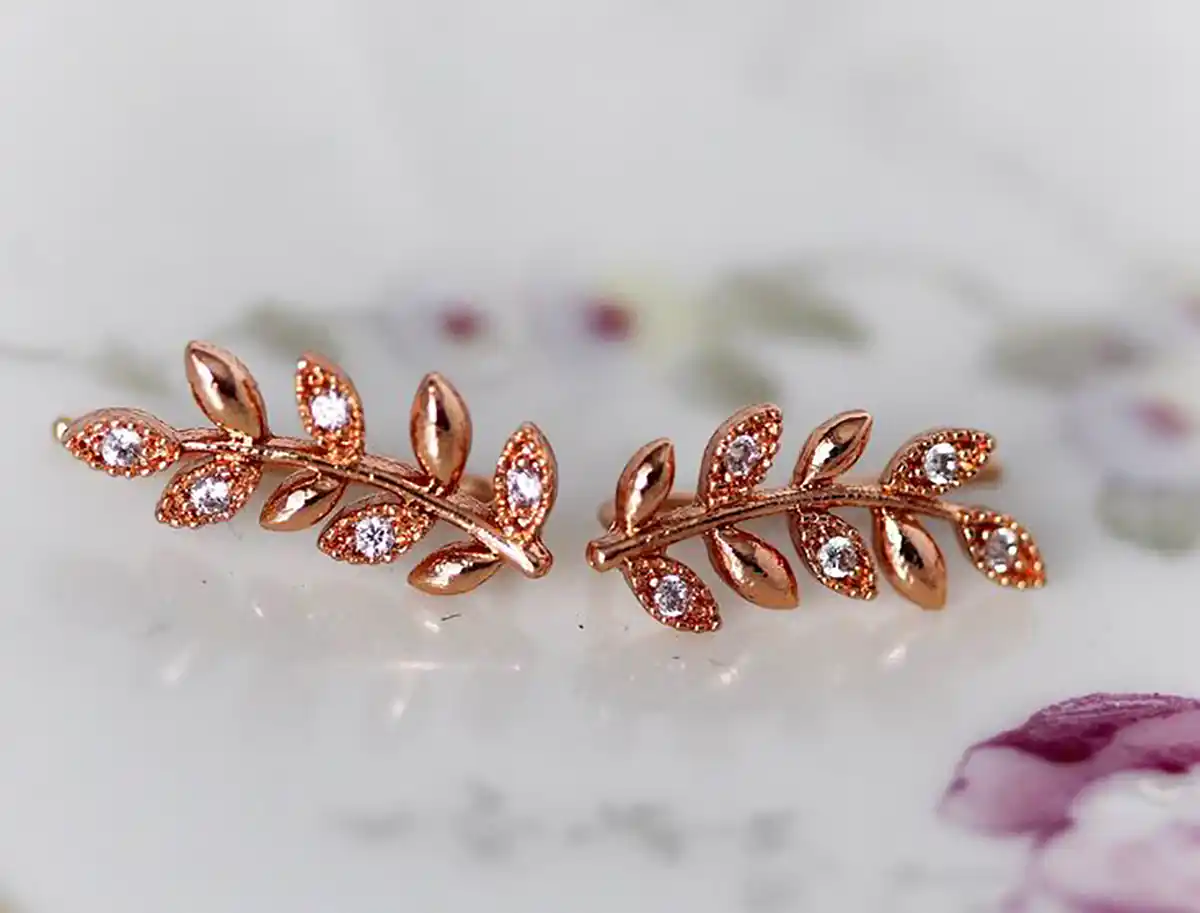 گوشواره آویز گندمی