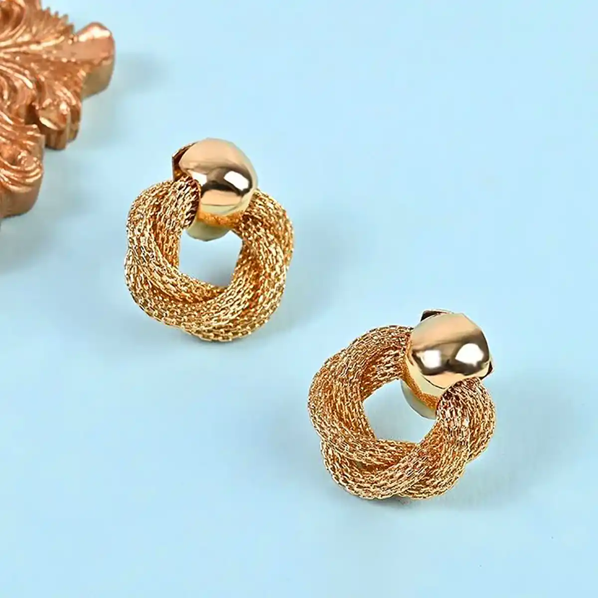گوشواره مشبک حلقه ای
