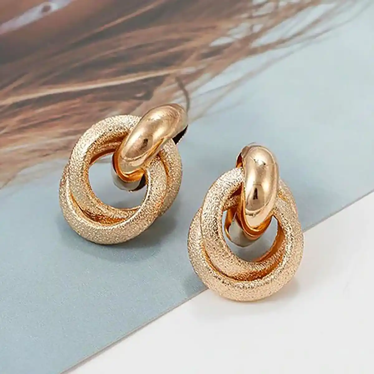 گوشواره مشبک حلقه ای