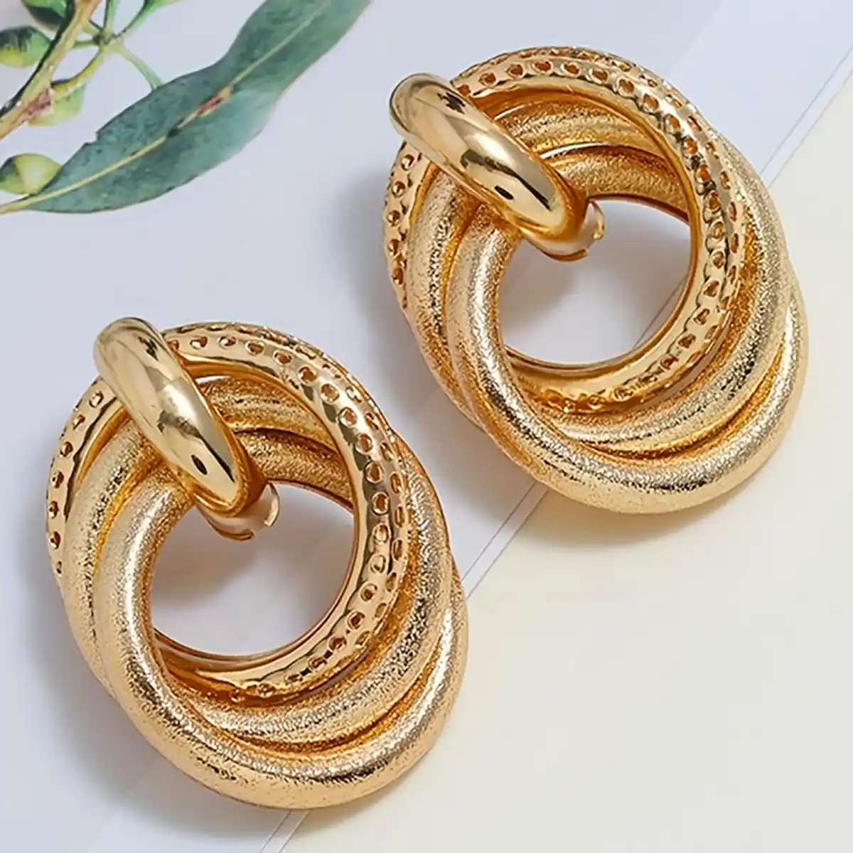 گوشواره مشبک حلقه ای