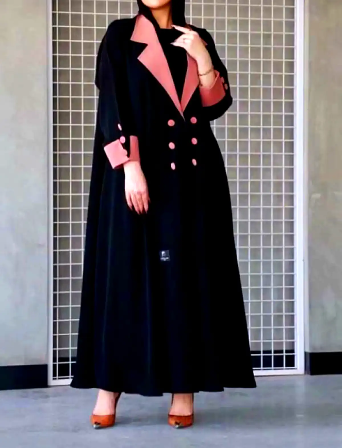 مانتو مشکی زنانه اورسایز
