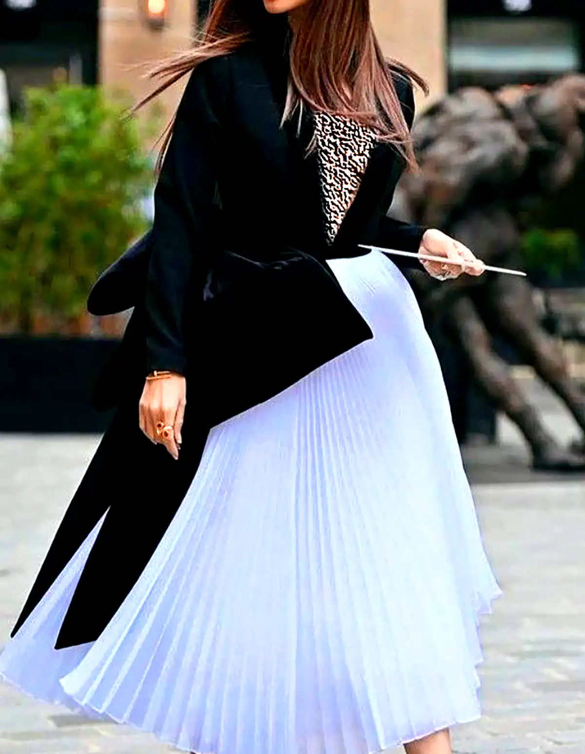 دامن پلیسه رنگی شیک