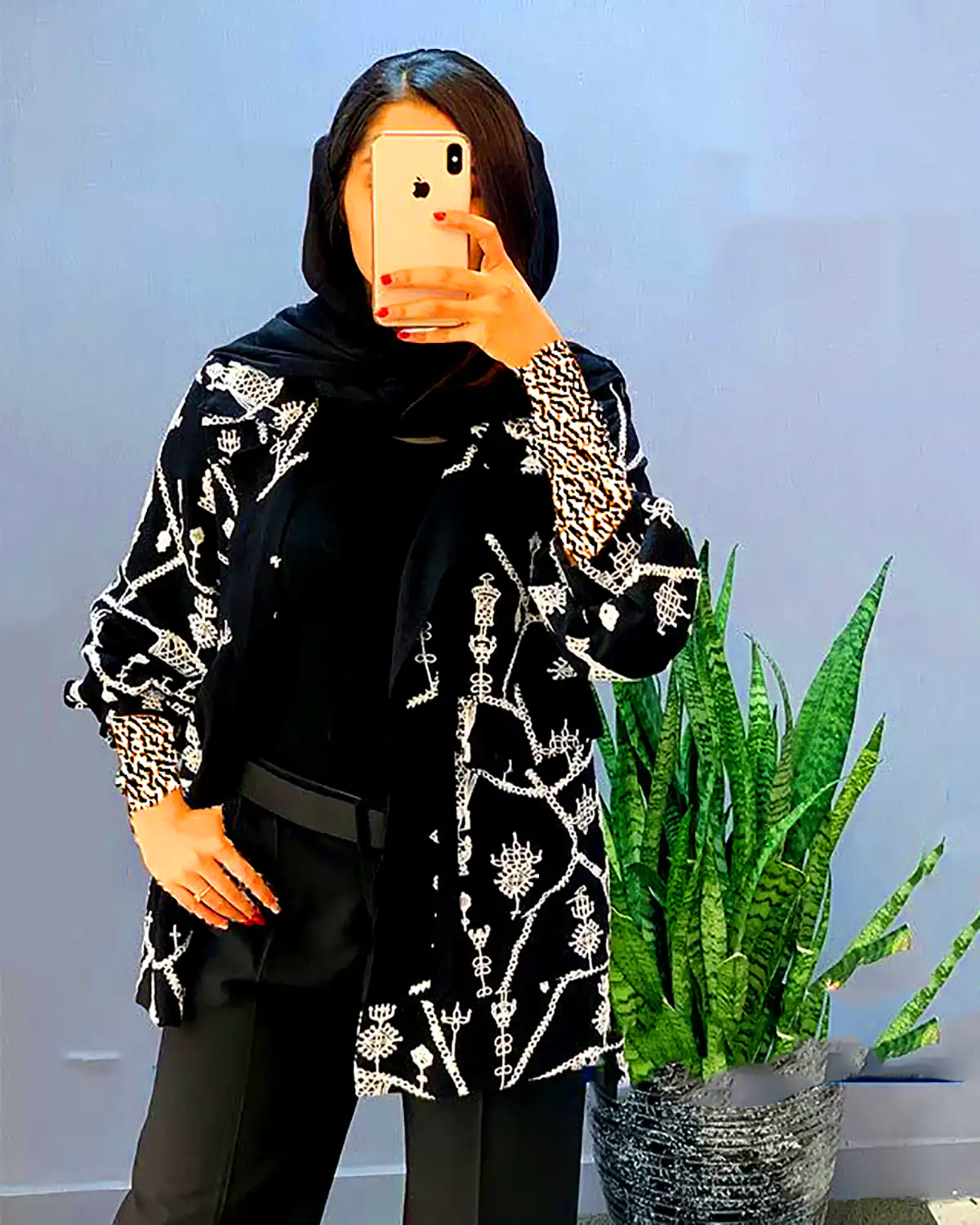 مانتو مشکی مزونی