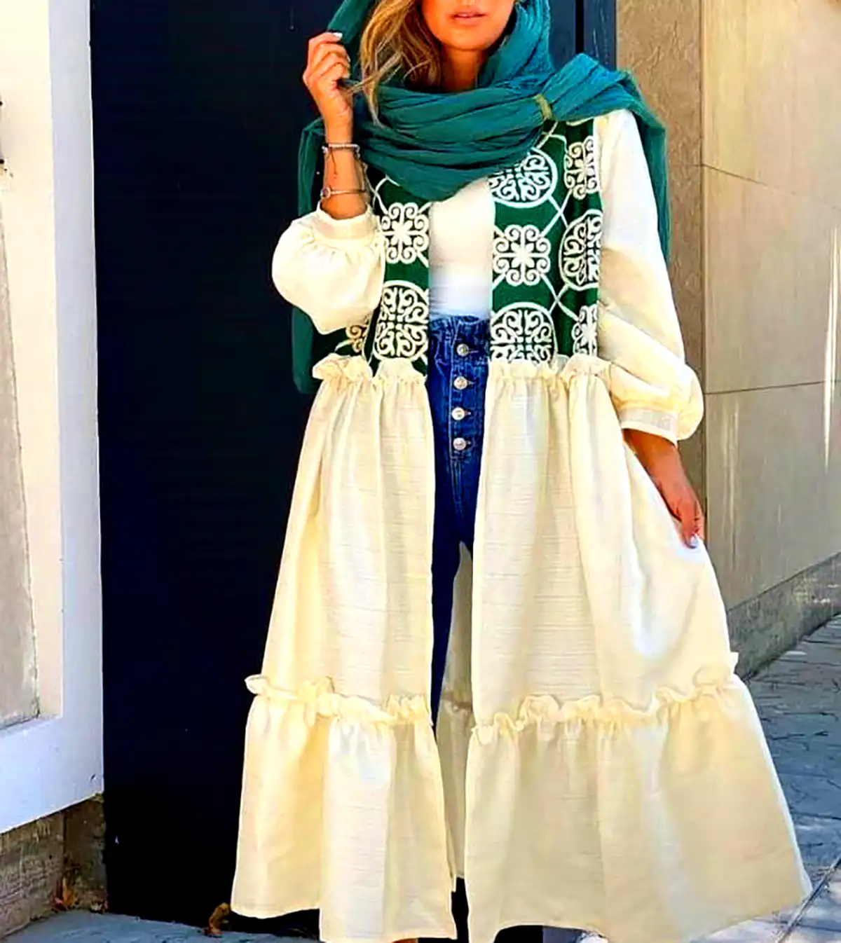 مانتو رنگی مد روز