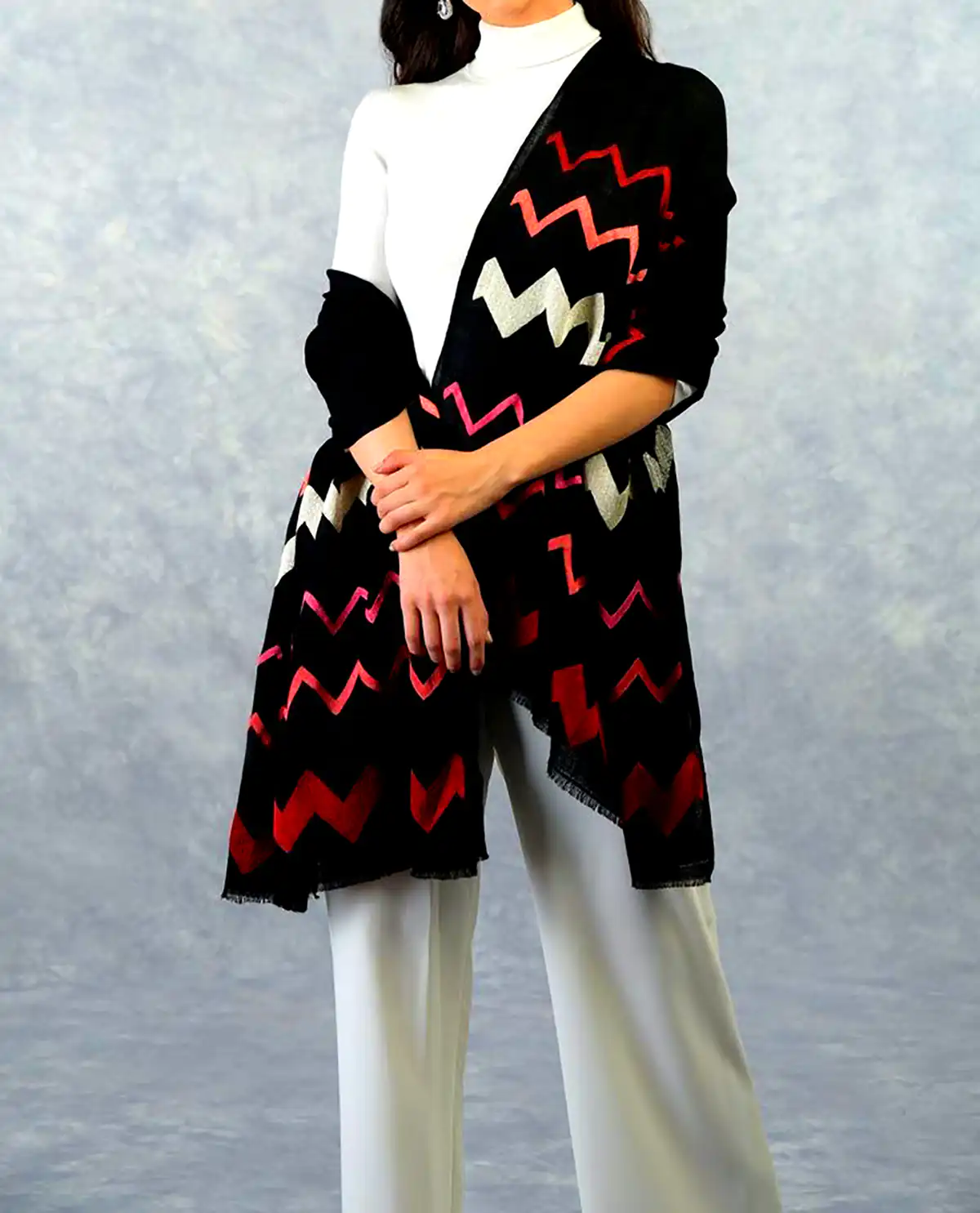 مانتو زنانه طرح زیگزاگ