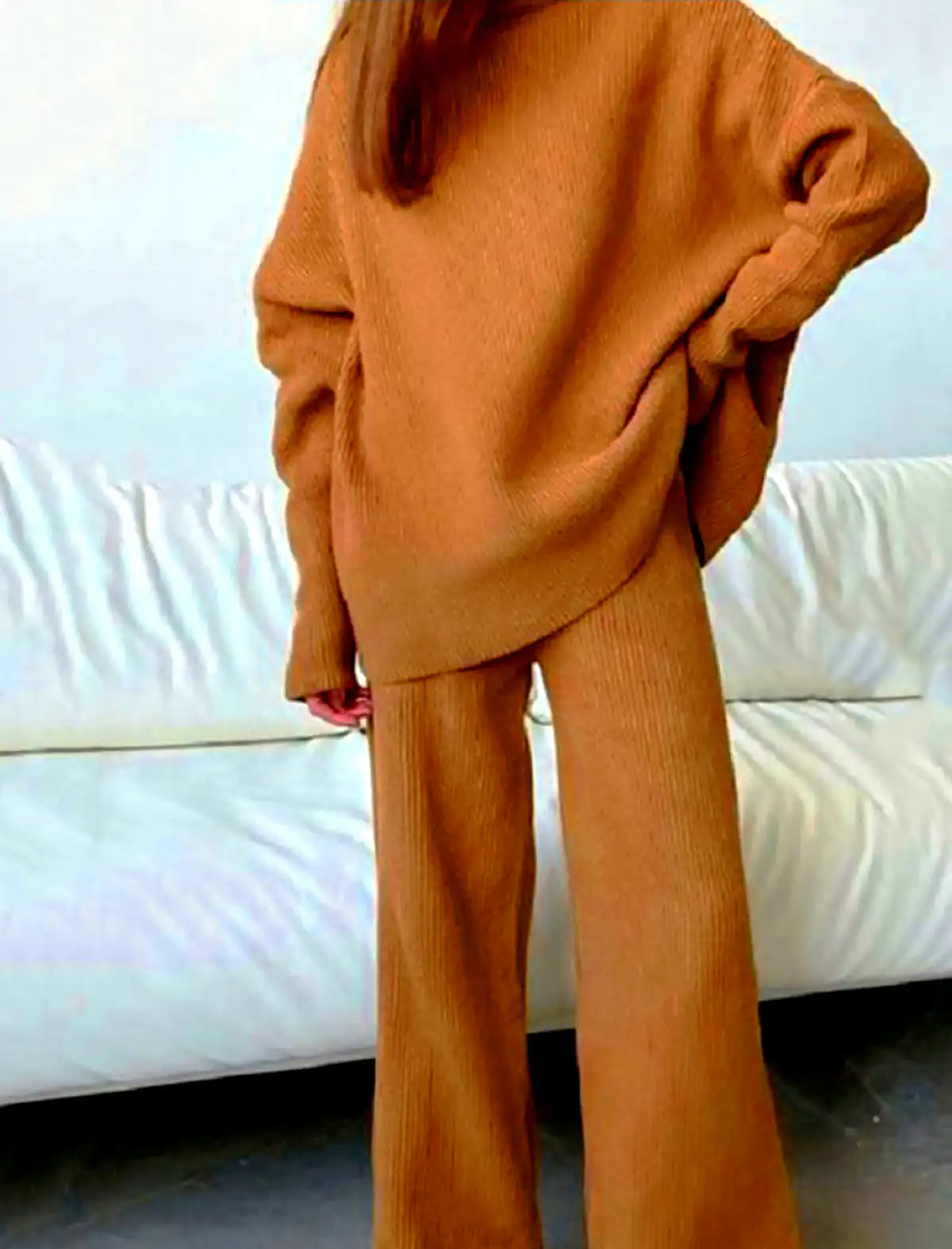 ست بلو زو شلوار بافتنی