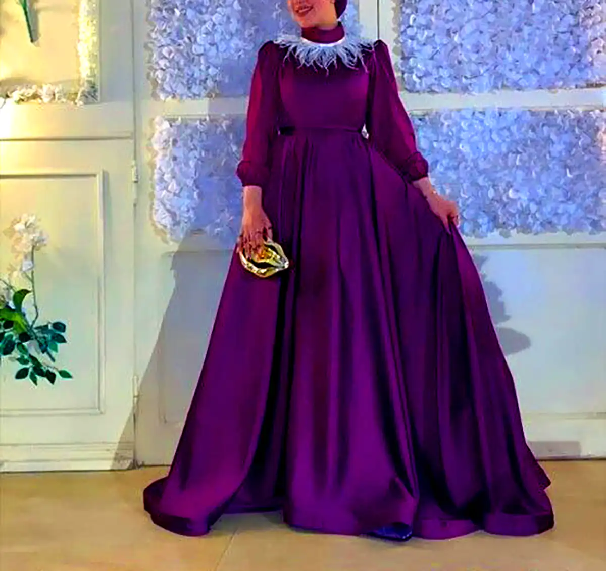 پیراهن کلوش مجلسی