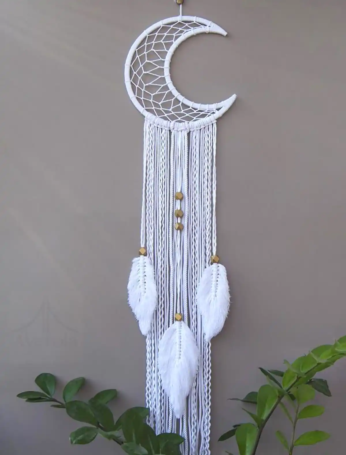 دیوارکوب مکرومه گرد