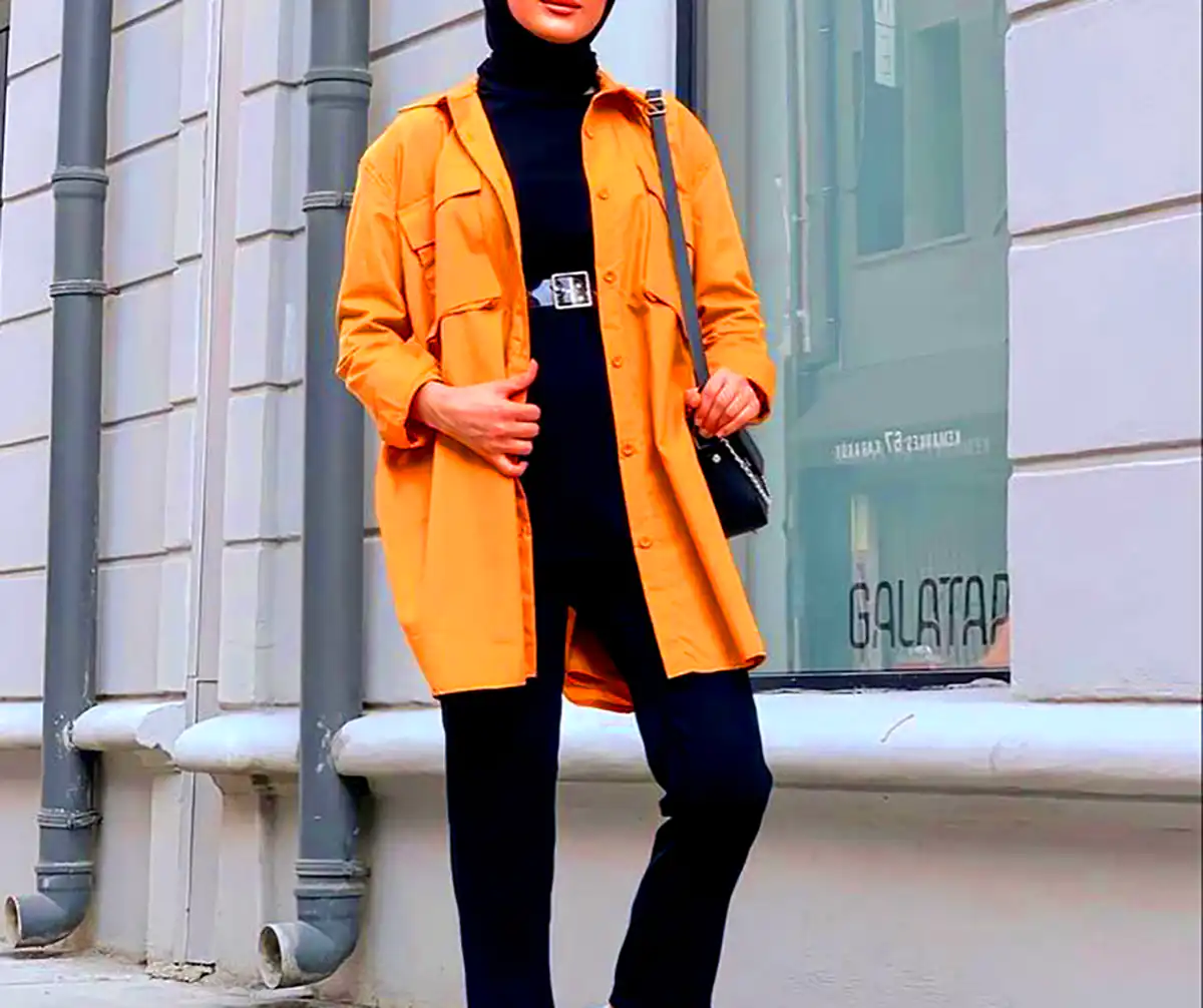 لباس شیک خردلی زنانه