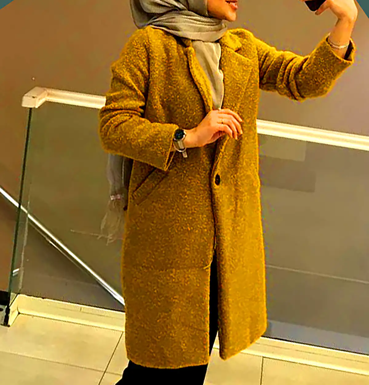لباس شیک خردلی زنانه