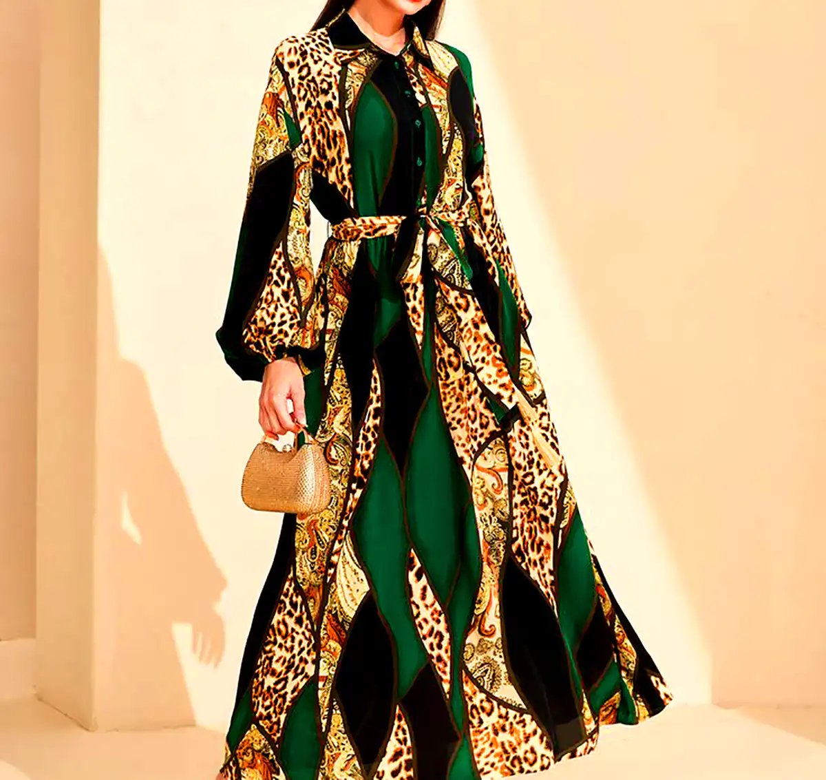 ماکسی طرحدار ساحلی