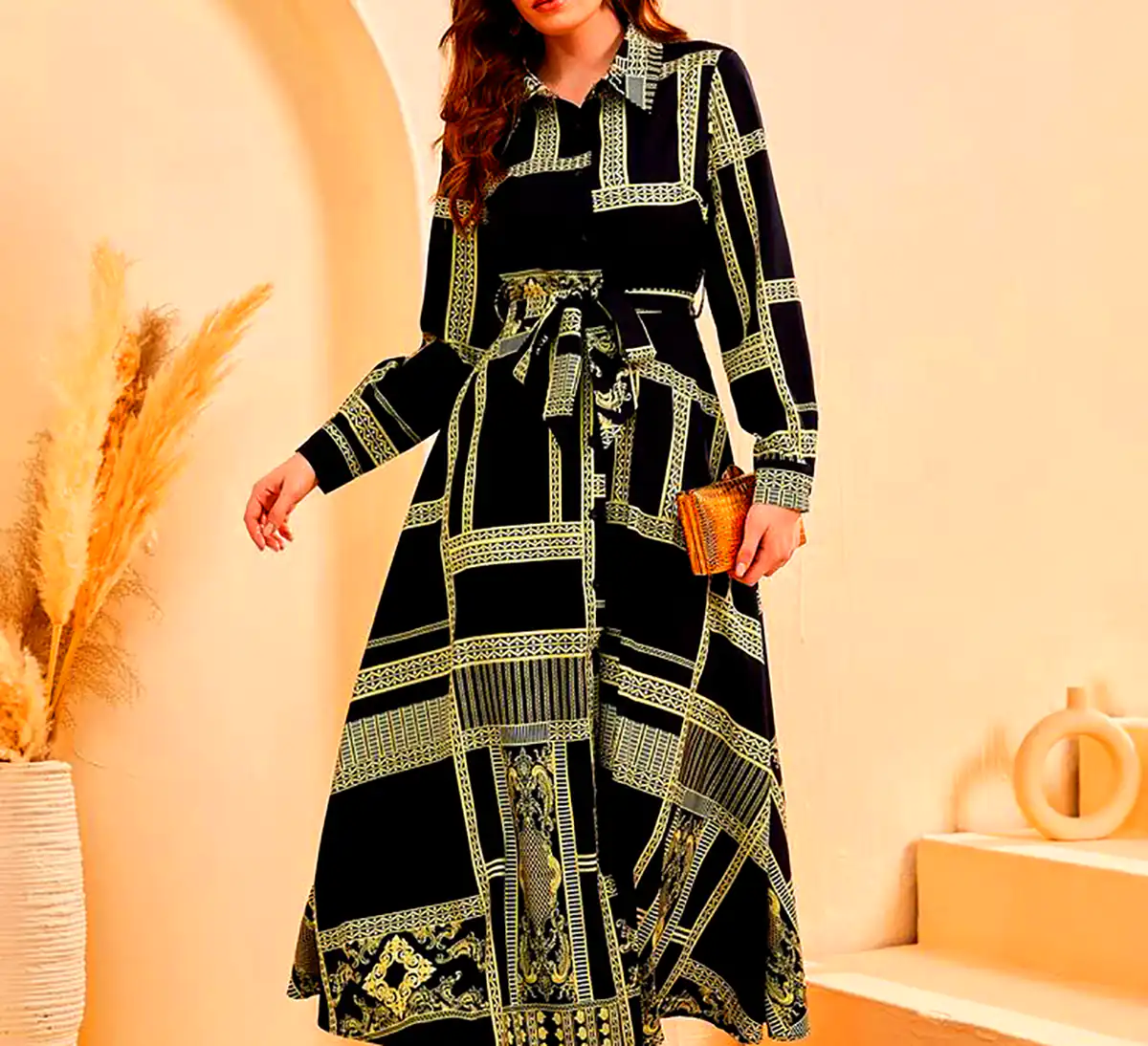 ماکسی طرحدار ساحلی
