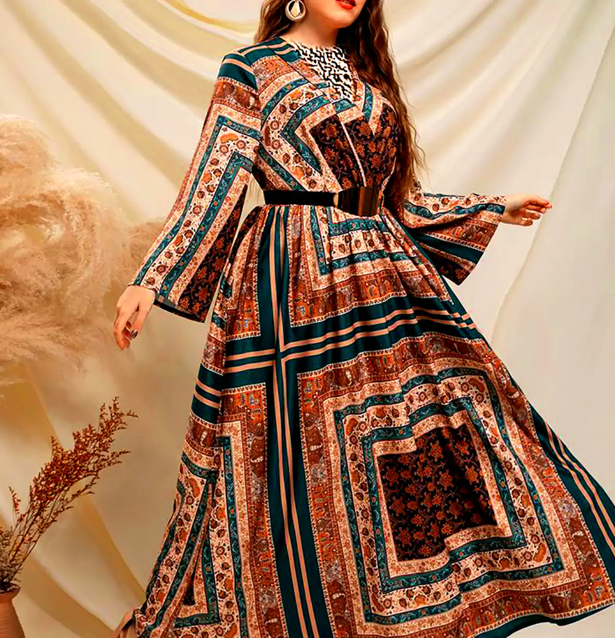 ماکسی طرحدار ساحلی