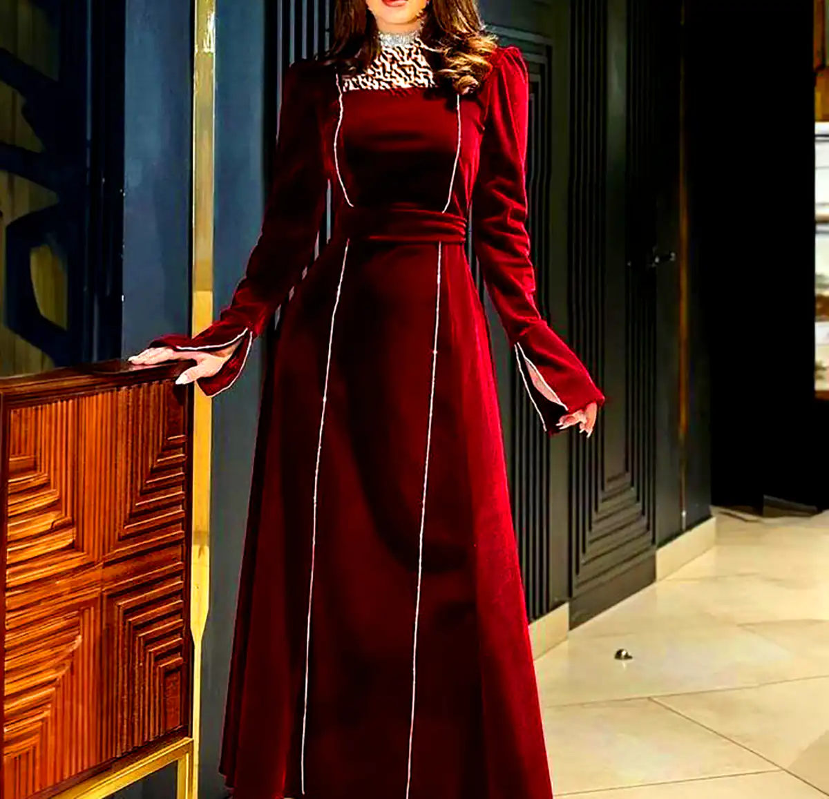 ماکسی مخمل لاکچری