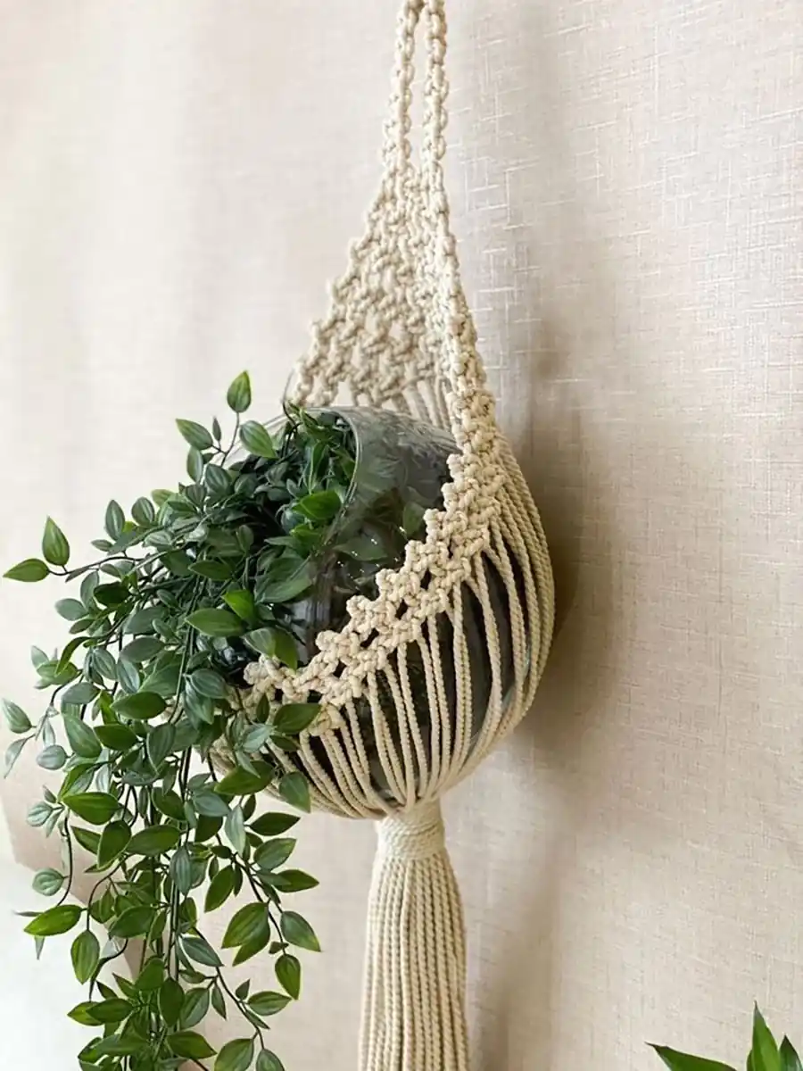 دیوار کوب ریسه مکرومه
