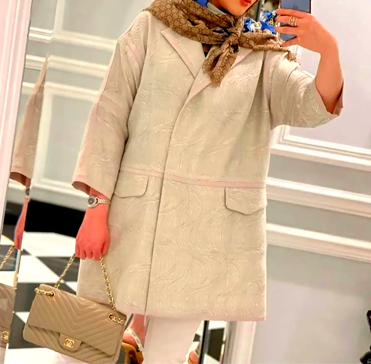 مانتو ساده نخی