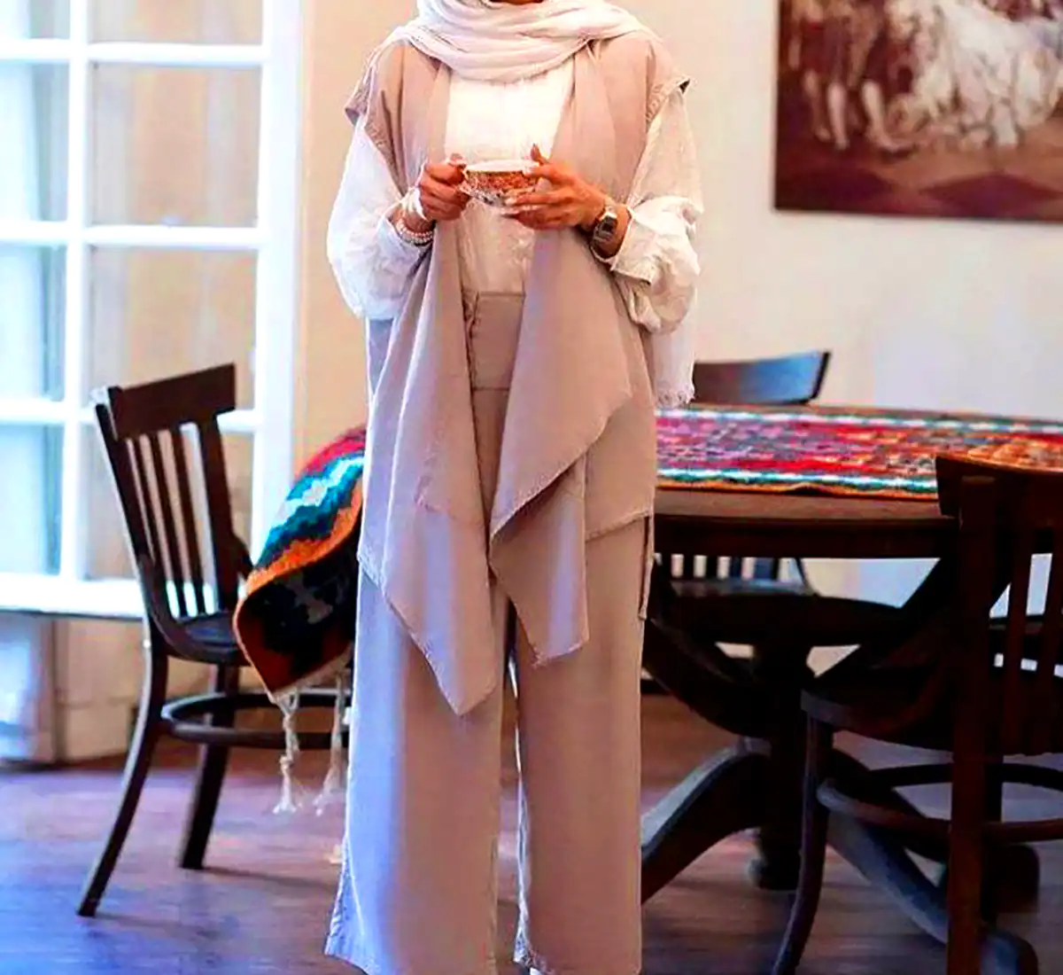 مانتو نخی سبک تابستونی 