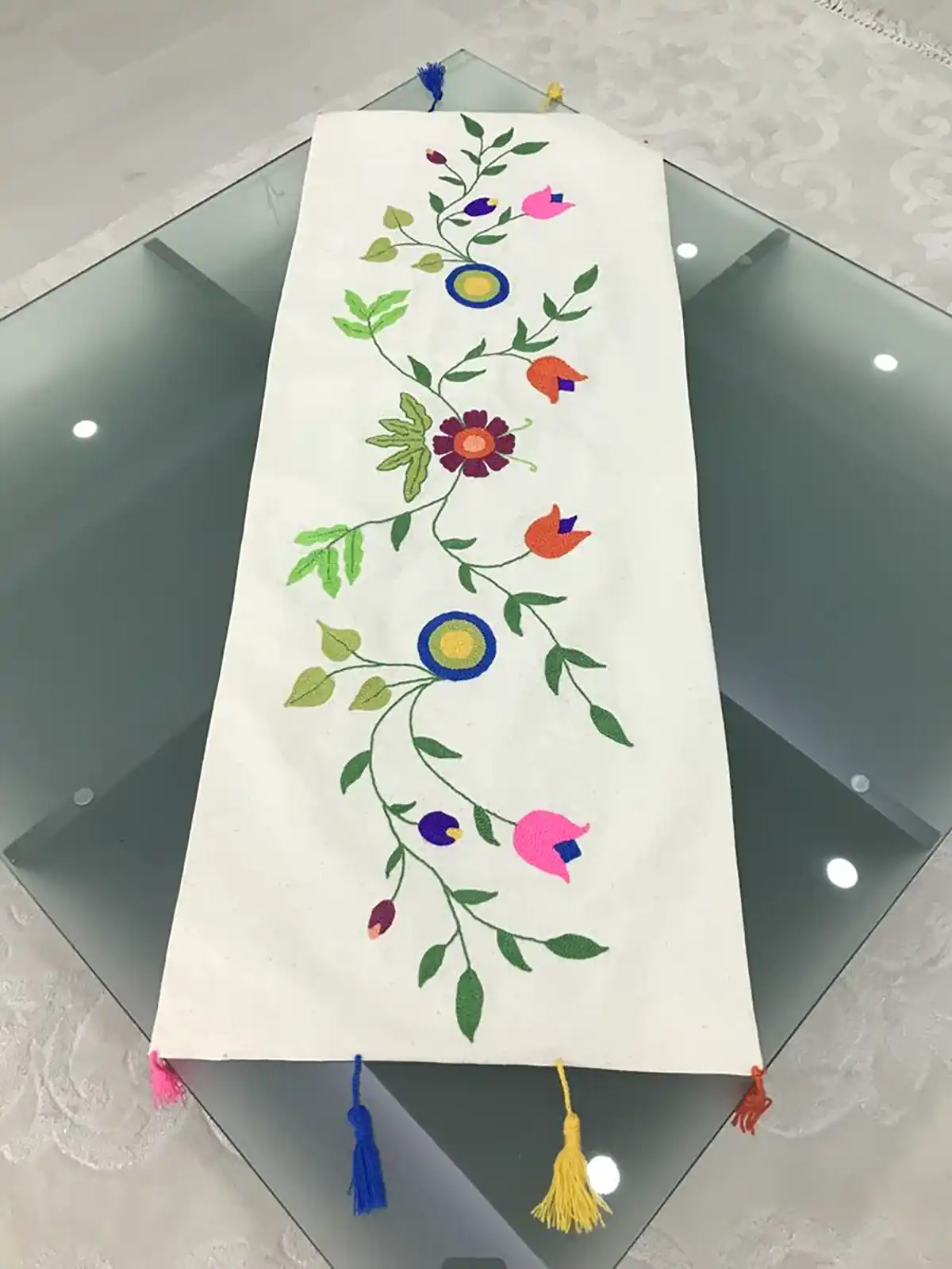 رانر گلدوزی دستی