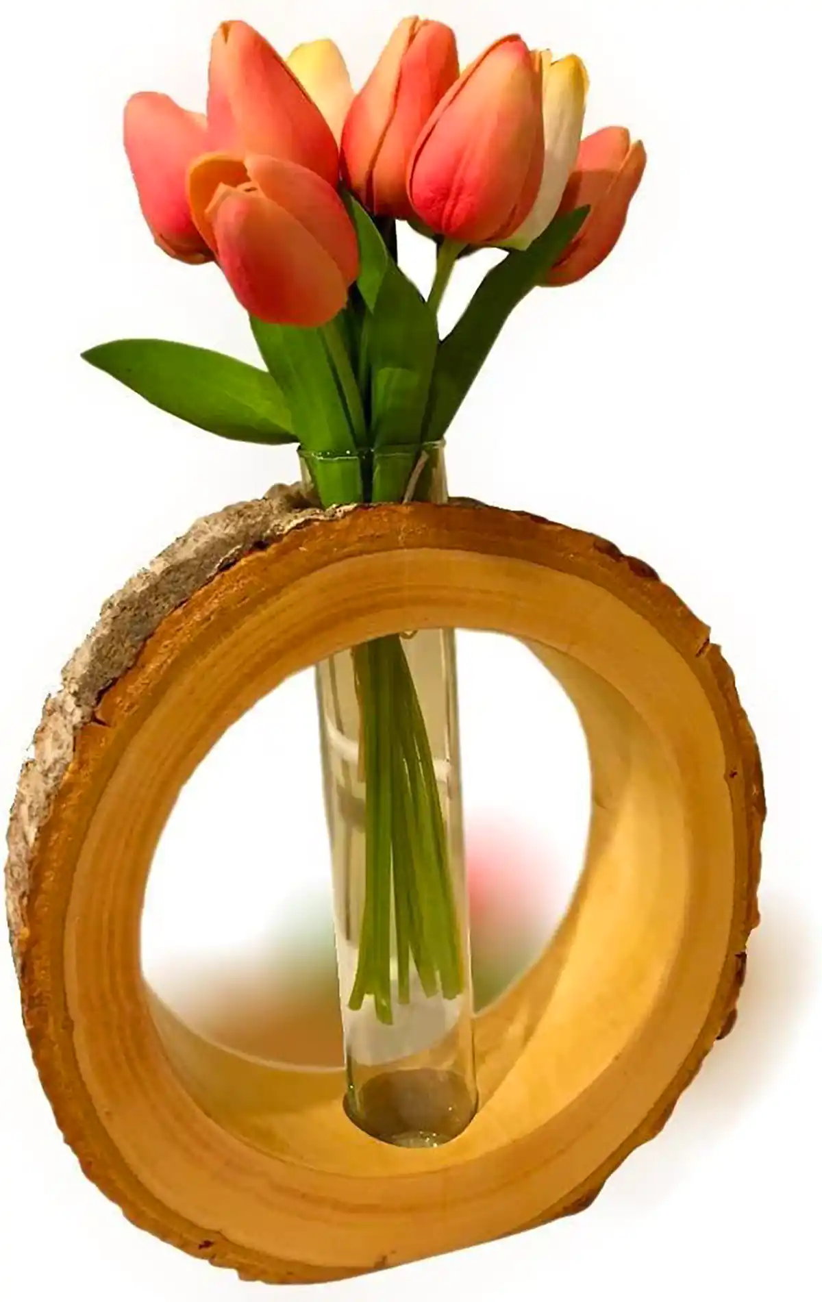 گلدان دایره ای تنه درخت