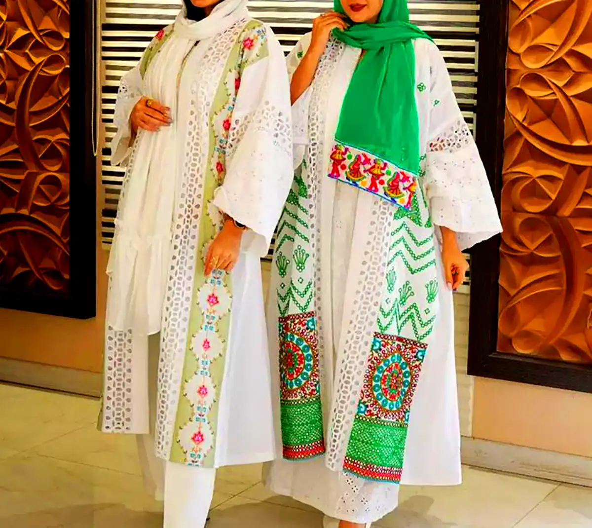 مانتو سفید سنتی