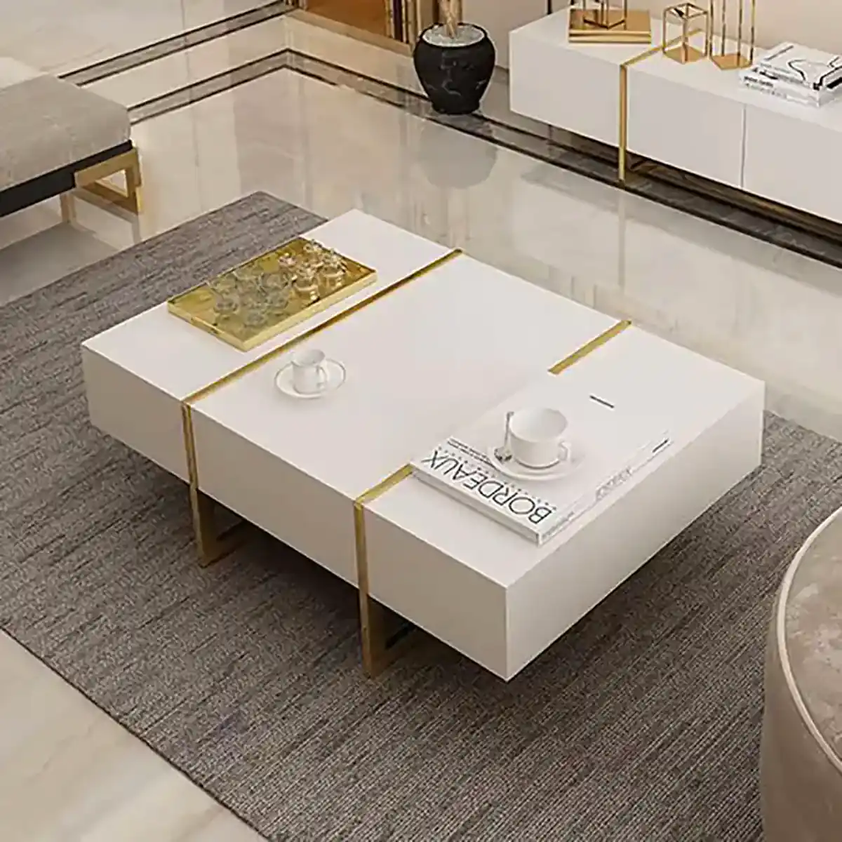 میز مربعی جلو مبلی