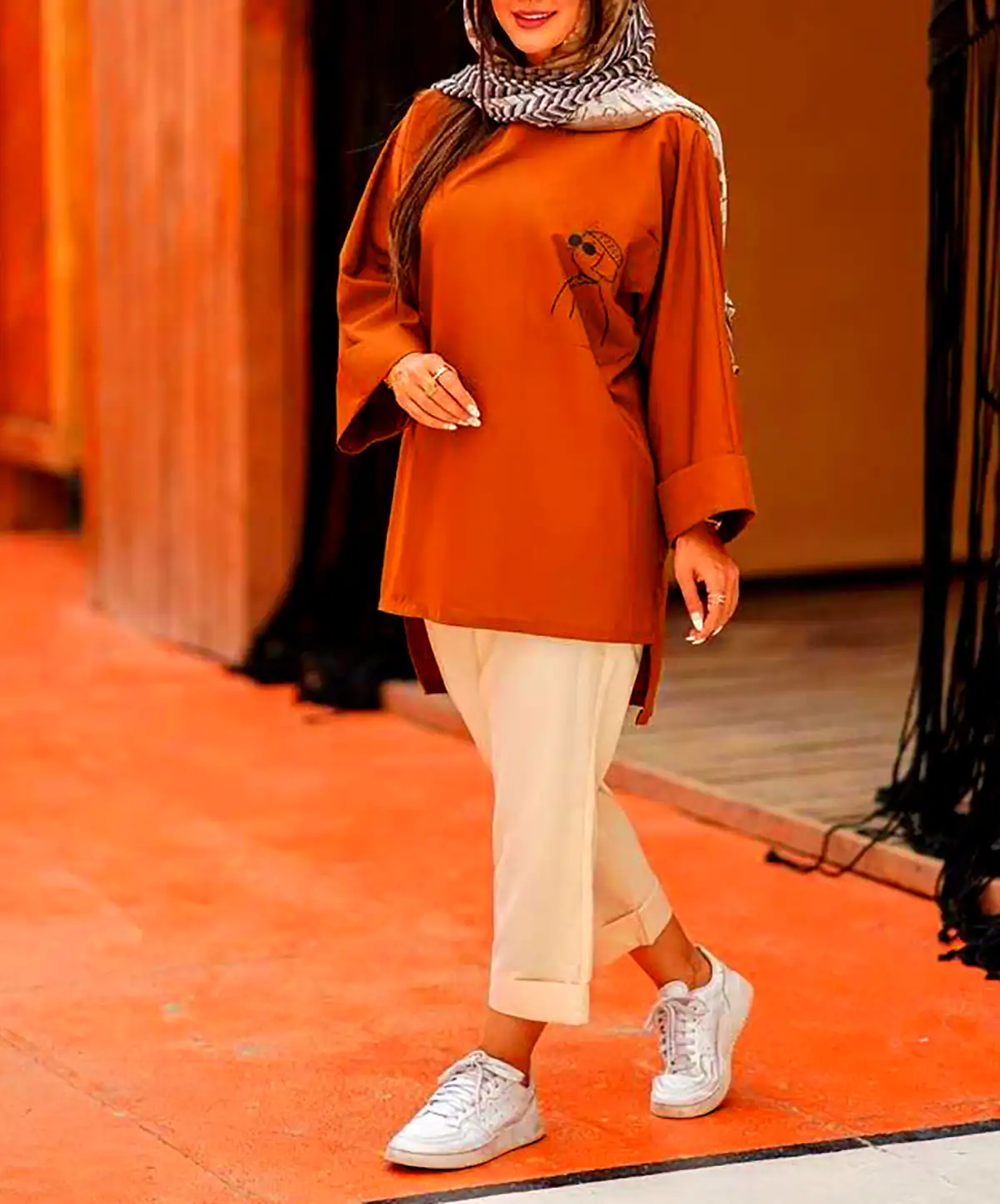 مانتو نخی اورسایز