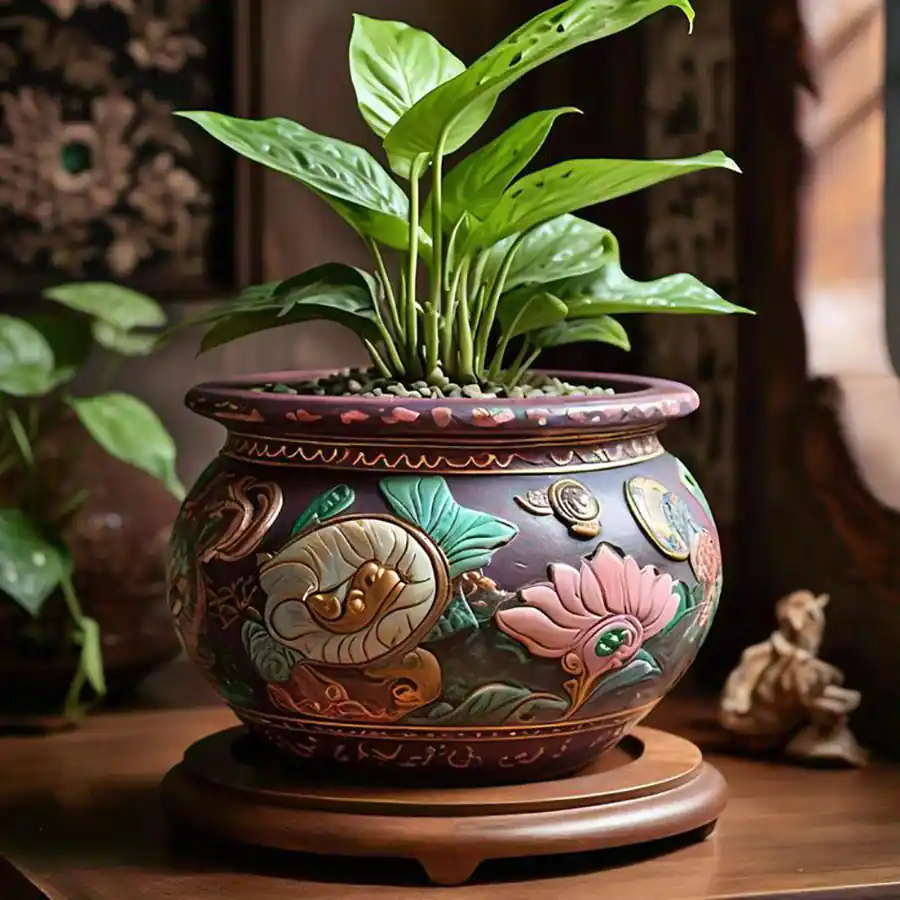 گل طبیعی کنار سالنی