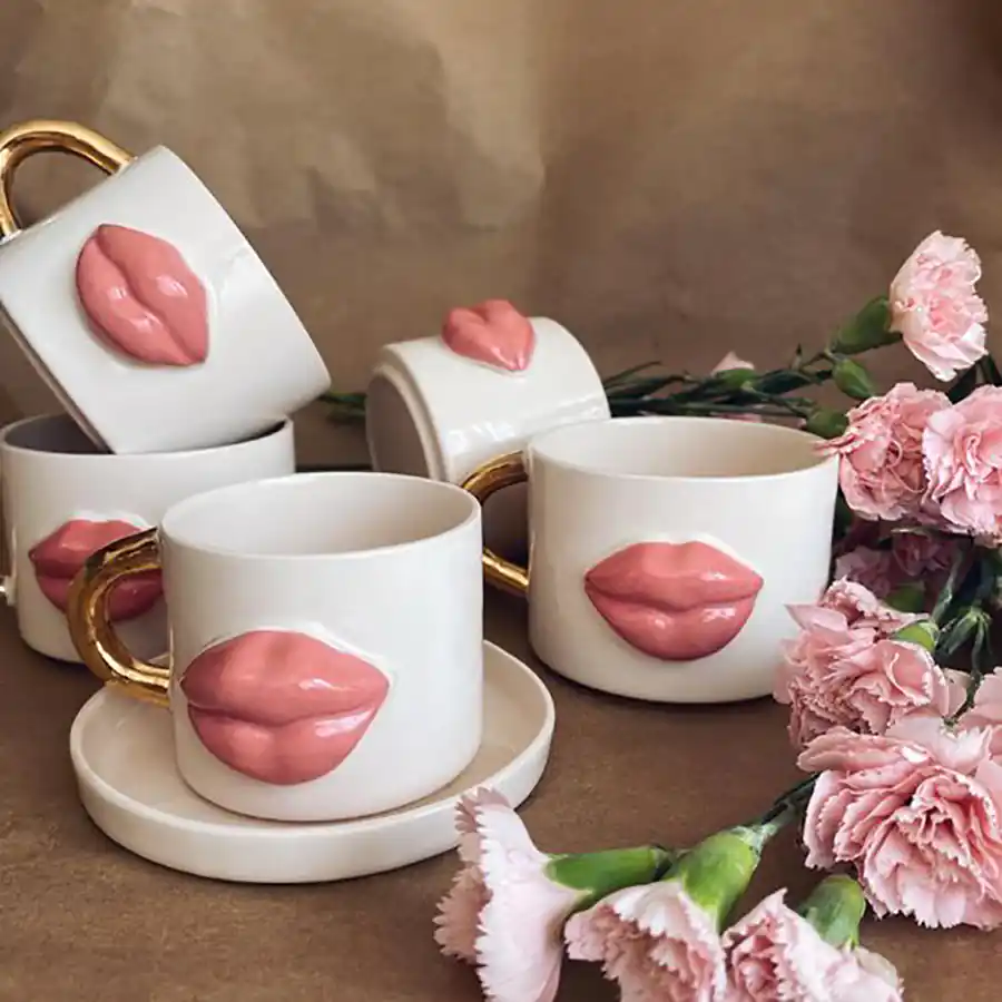 فنجون لته خوری سرامیکی