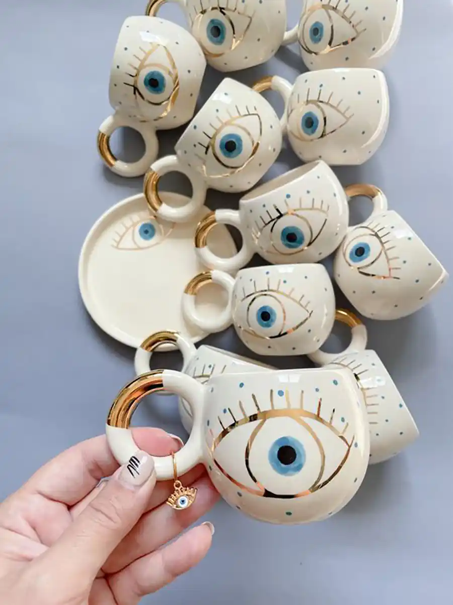 فنجون لته خوری سرامیکی