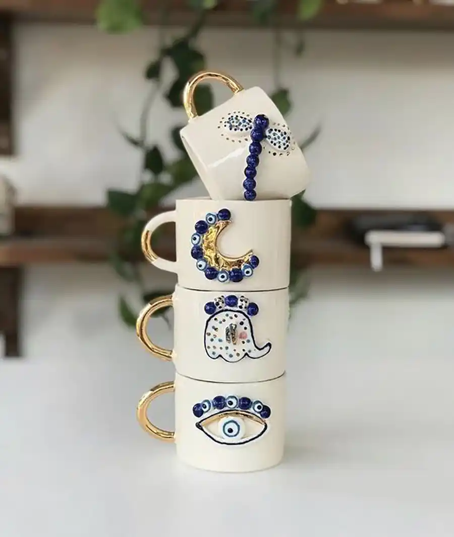 فنجون لته خوری سرامیکی