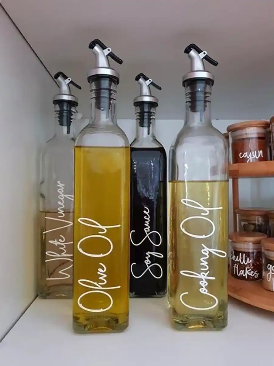 ست بطری شیشه ای روغن
