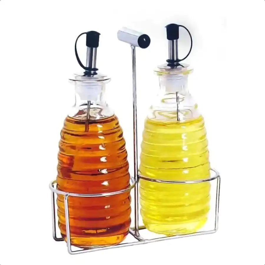 ست بطری شیشه ای روغن