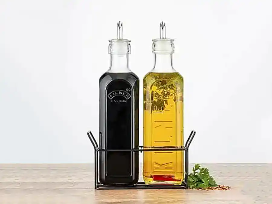 ست بطری شیشه ای روغن
