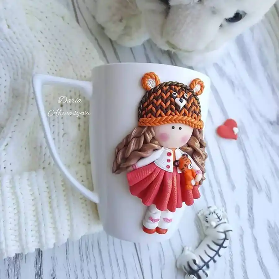 ماگ سرامیکی عروسکی خمیری