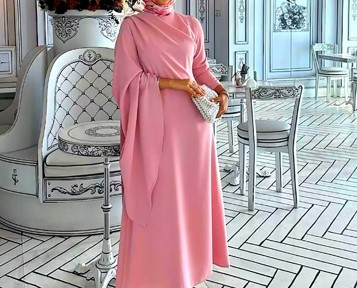 پیراهن شیک مجلسی صورتی