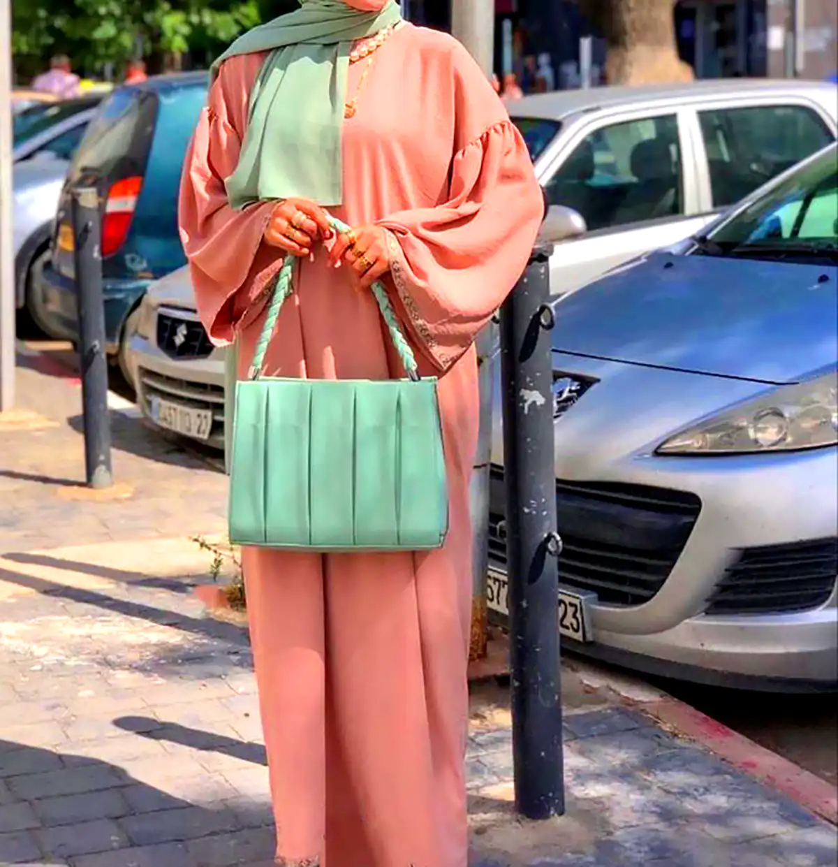 پیراهن شیک مجلسی صورتی