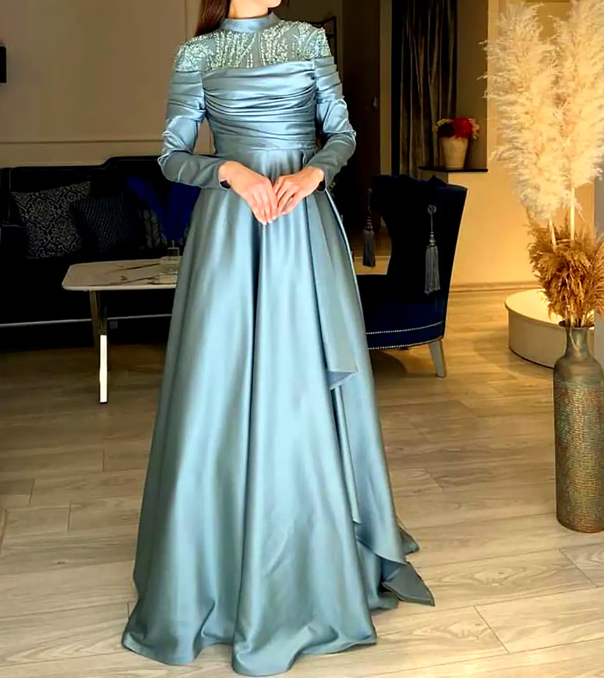 پیراهن ساتن مد روز