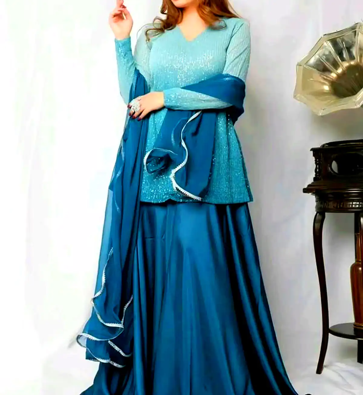 پیراهن ساتن مد روز