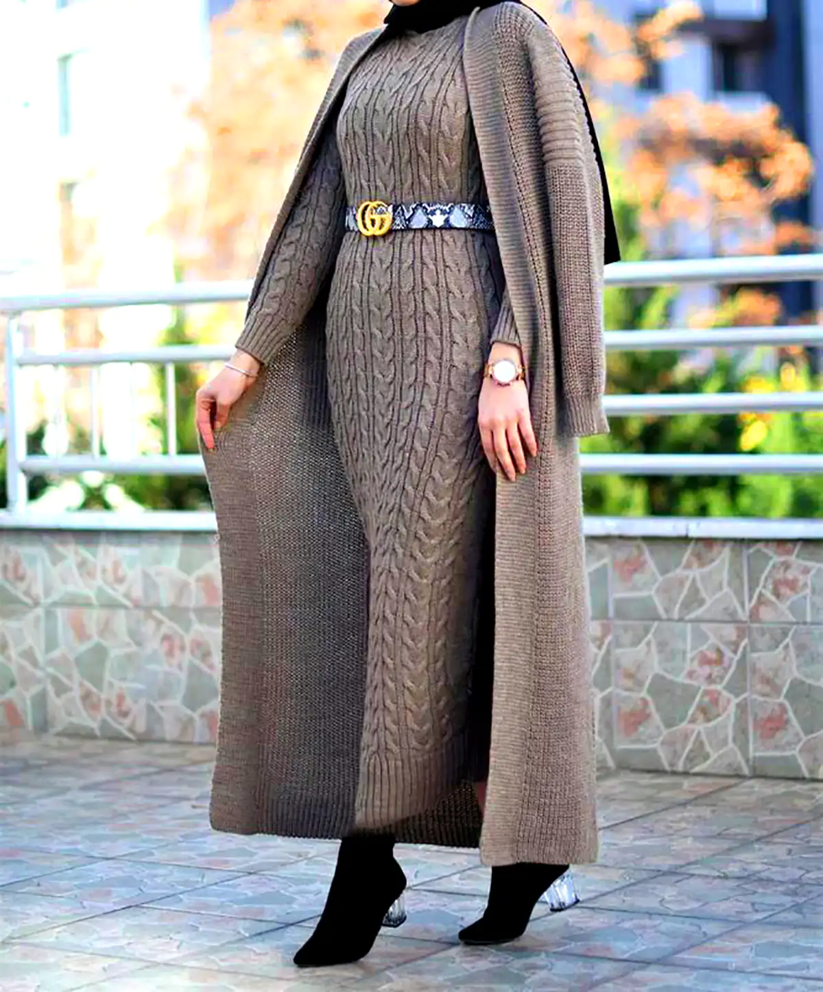 پیراهن پائیزی زیبا