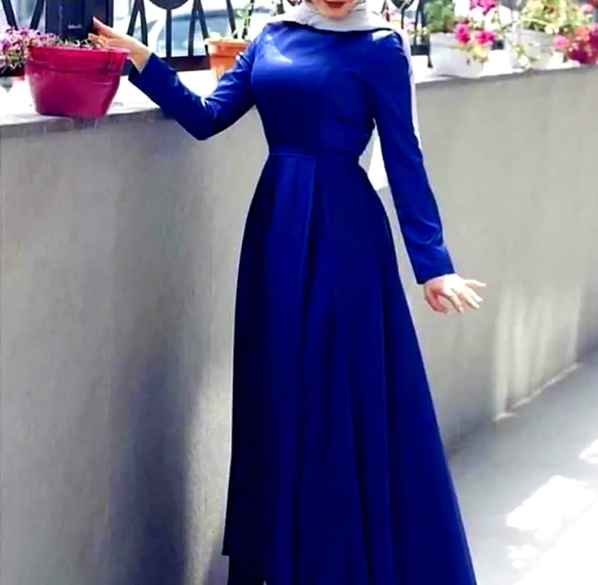 مدل ماکسی مجلسی آبی کاربنی