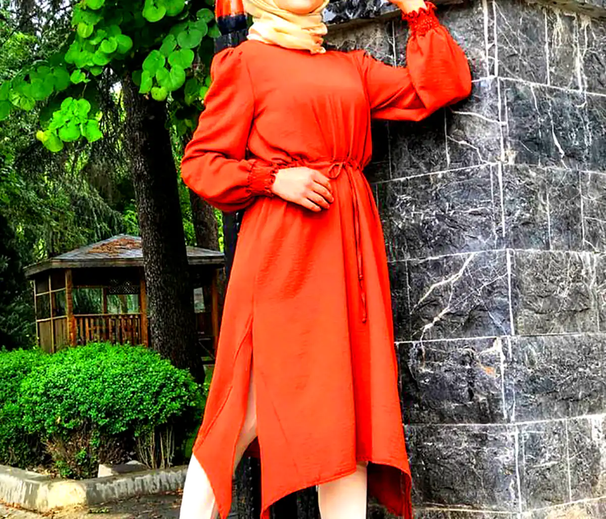 مانتو کبریتی آجری