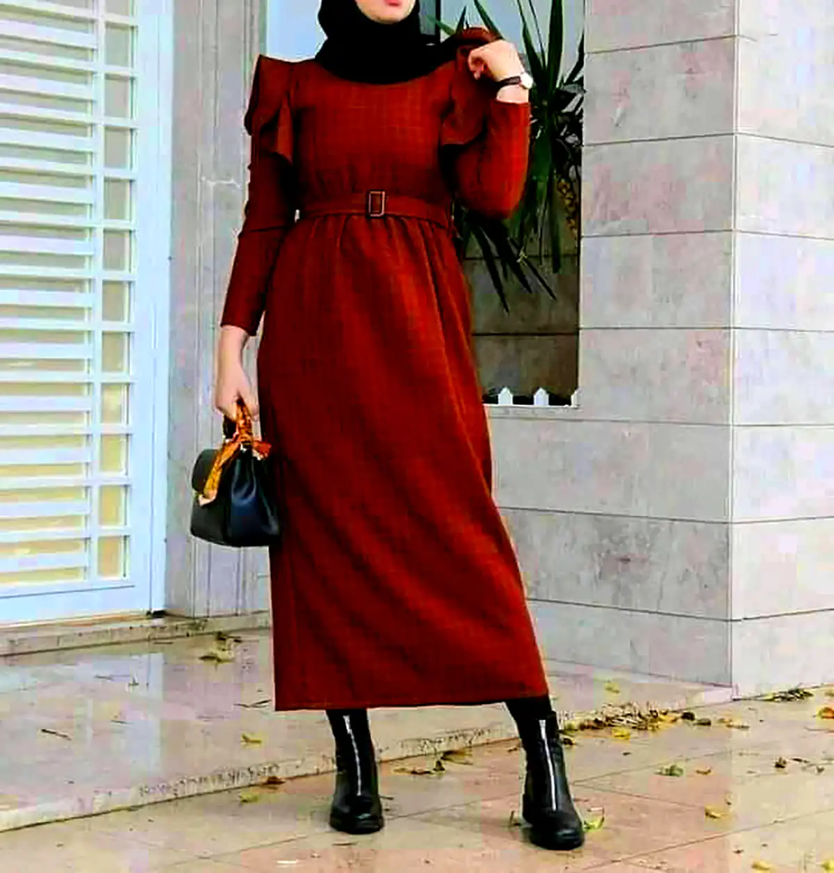 مانتو کبریتی آجری