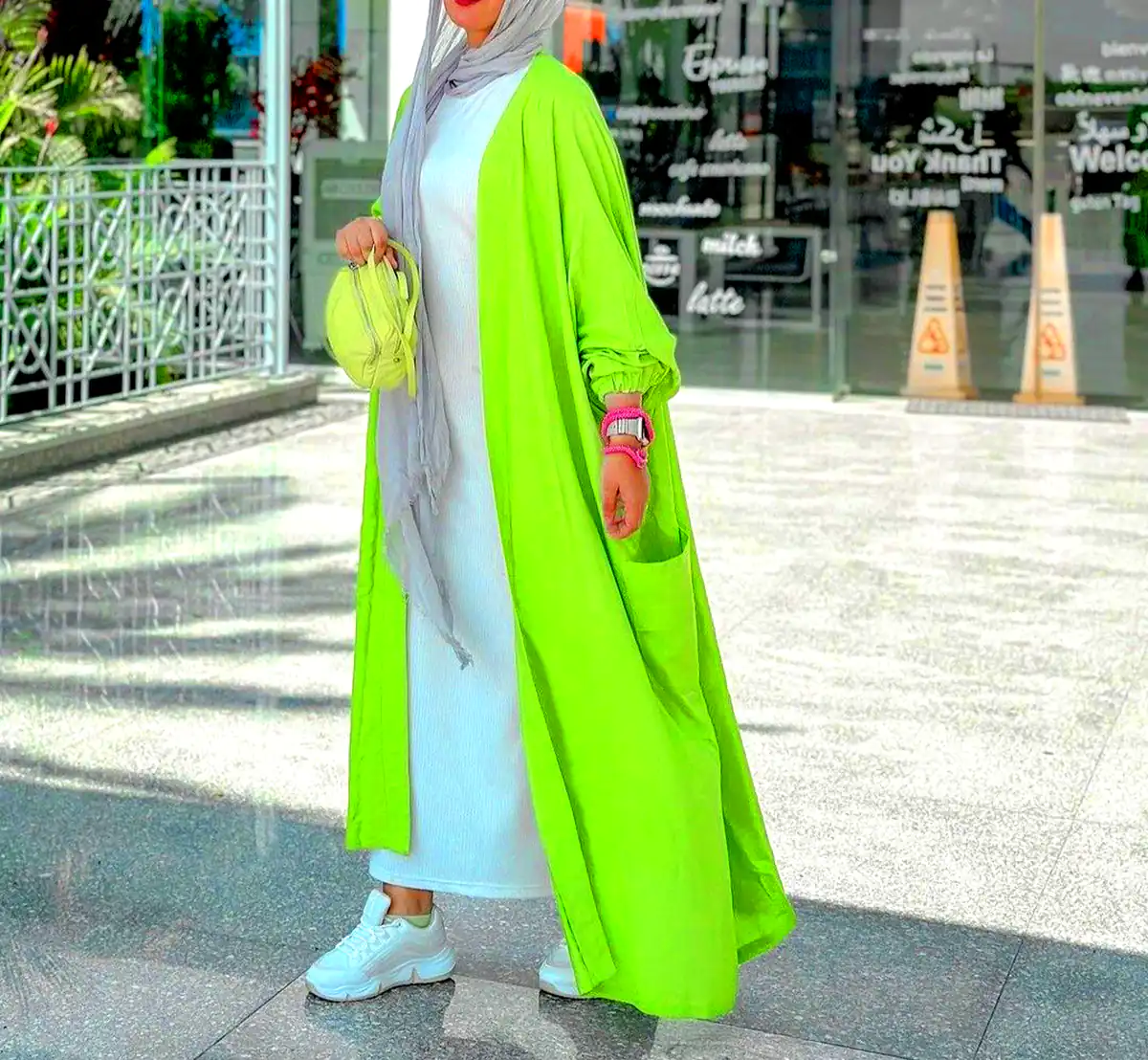 مانتو عبایی رنگی مدرن